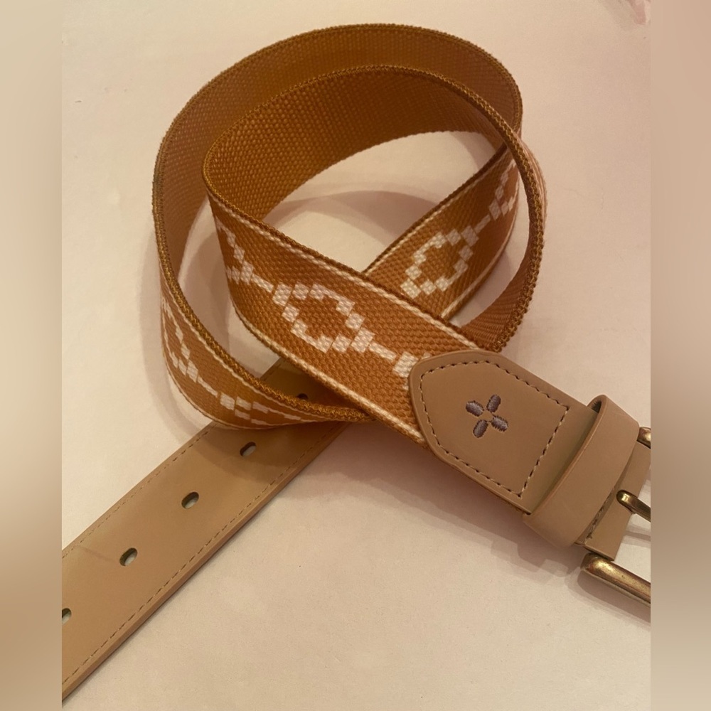 Sun + Stone Men’s Belt Size L/XL 38-44‎ Mustard Color